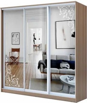 Шкаф-купе ХИТ 23-20/2-656 ОРНАМЕНТ в Режи - rezh.mebel24.online | фото