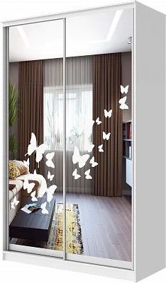 Шкаф-купе ХИТ 24-4-15-66 БАБОЧКИ в Режи - rezh.mebel24.online | фото