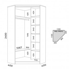 Шкаф-купе ХИТ-У-24-4-55 в Режи - rezh.mebel24.online | фото 3