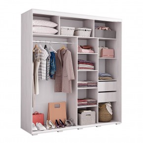 Шкаф-купе Крафт-6 1.6 м ШКК-06 (ясень белый) в Режи - rezh.mebel24.online | фото 2