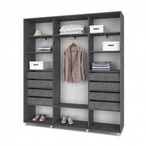 МАРТИН Шкаф-купе Камень темный (2400*450) М441 в Режи - rezh.mebel24.online | фото 4