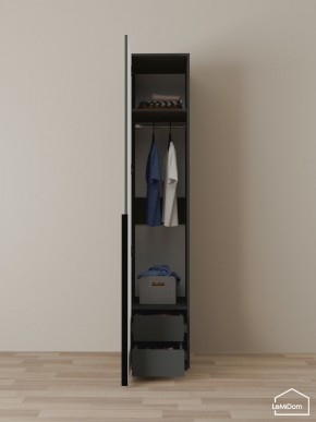 Шкаф Linnea MHR-1-3 2050х400х510 (Графит-М 11.1.25) в Режи - rezh.mebel24.online | фото 6