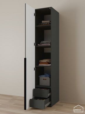 Шкаф Linnea MHR-1-4 2050х400х510 (Графит-М 11.1.25) в Режи - rezh.mebel24.online | фото 6