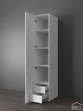 Шкаф Linnea MHR-1PO-4 2050х400х510 (Белый-М 11.1.2) в Режи - rezh.mebel24.online | фото 4