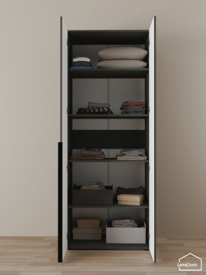 Шкаф Linnea MHR-2-2 2050х800х510 (Графит-М 11.1.25) в Режи - rezh.mebel24.online | фото 4