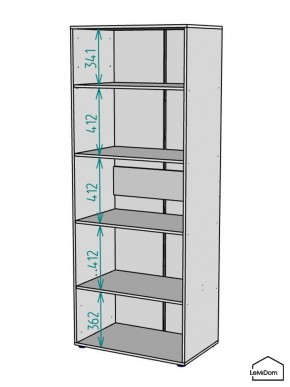 Шкаф Linnea MHR-2PO-2 2050х800х510 (Белый-М 11.1.2) в Режи - rezh.mebel24.online | фото 3