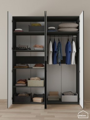 Шкаф Linnea MHR-4-1 2050х1600х510 (Графит-М 11.1.25) в Режи - rezh.mebel24.online | фото 4