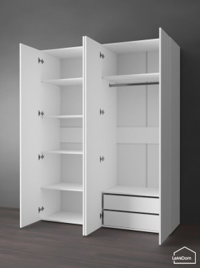 Шкаф Linnea MHR-4PO-2 2050х1600х510 (Белый-М 11.1.2) в Режи - rezh.mebel24.online | фото 5