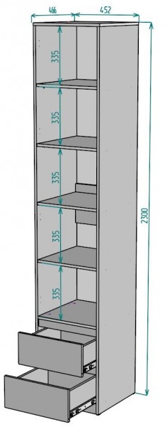 Шкаф Мальта H166 в Режи - rezh.mebel24.online | фото 2