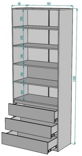 Шкаф Мальта H170 в Режи - rezh.mebel24.online | фото 2