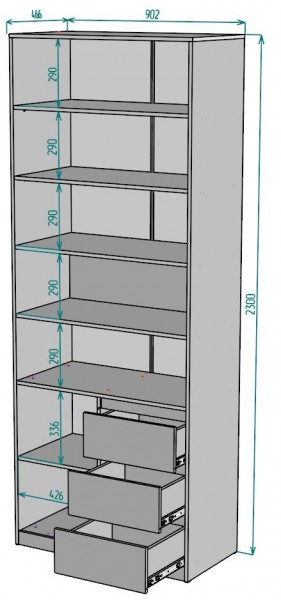 Шкаф Мальта H190 в Режи - rezh.mebel24.online | фото 2