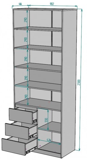 Шкаф Мальта H191 в Режи - rezh.mebel24.online | фото 2