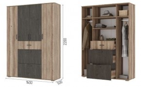 Шкаф Нельсон ШК03 Дуб каньон/железный камень в Режи - rezh.mebel24.online | фото 2