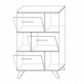 Шкаф низкий с нишами Вега Скандинавия в Режи - rezh.mebel24.online | фото 8