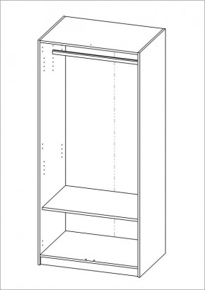 Шкаф ОРИОН двухдверный, цвет Дуб Сонома в Режи - rezh.mebel24.online | фото 2