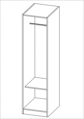 Шкаф ОРИОН однодверный, цвет Дуб Венге в Режи - rezh.mebel24.online | фото 2