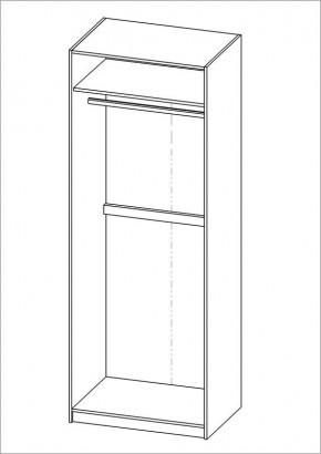 Шкаф ПЕГАС двухдверный с рамочным фасадом, цвет белый в Режи - rezh.mebel24.online | фото 1