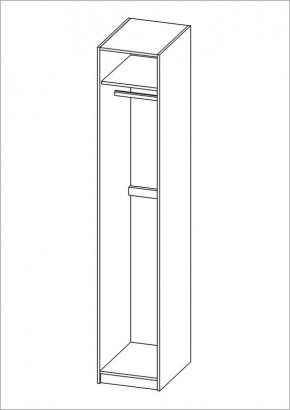 Шкаф ПЕГАС однодверный с рамочным фасадом, цвет белый в Режи - rezh.mebel24.online | фото 3