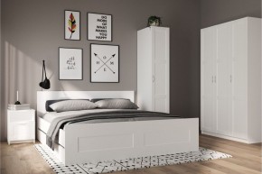 Шкаф ПЕГАС трехдверный с рамочным фасадом, цвет белый в Режи - rezh.mebel24.online | фото 4
