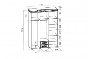 Шкаф платяной Ассоль плюс АС-27 в Режи - rezh.mebel24.online | фото 7