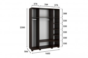 Шкаф платяной Монблан МБ-25К в Режи - rezh.mebel24.online | фото 5