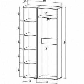 Шкаф платяной Тунис-5 в Режи - rezh.mebel24.online | фото 3