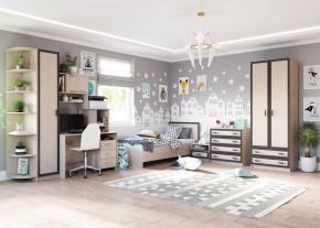 НАОМИ Шкаф 1 створчатый с полками и штангой в Режи - rezh.mebel24.online | фото 2