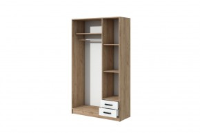 Шкаф распашной Эконом (Дуб крафт золотой/Белый текстурный) в Режи - rezh.mebel24.online | фото 2