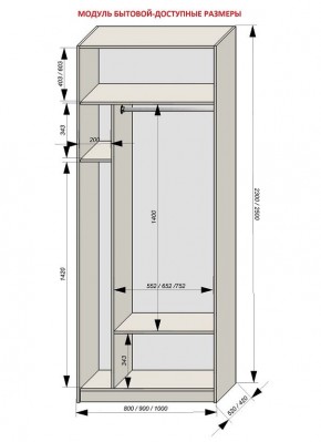 Шкаф распашной серия «ЗЕВС» (PL3/С1/PL2) в Режи - rezh.mebel24.online | фото 11