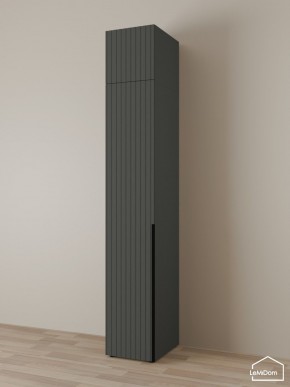 Шкаф с антресолью Linnea MHR-1A-1 2450х400х510 (Графит-М 11.1.25) в Режи - rezh.mebel24.online | фото