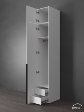 Шкаф с антресолью Linnea MHR-1A-3 2450х400х510 (Белый-М 11.1.1) в Режи - rezh.mebel24.online | фото 6
