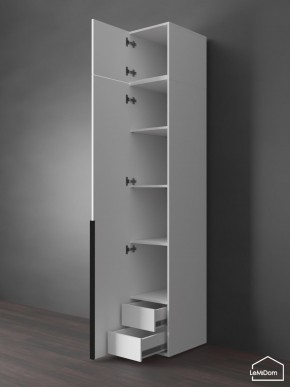 Шкаф с антресолью Linnea MHR-1A-4 2450х400х510 (Белый-М 11.1.2) в Режи - rezh.mebel24.online | фото 5