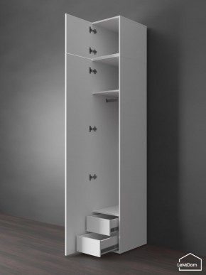 Шкаф с антресолью Linnea MHR-1POA-3 2450х400х510 (Белый-М 11.1.2) в Режи - rezh.mebel24.online | фото 6