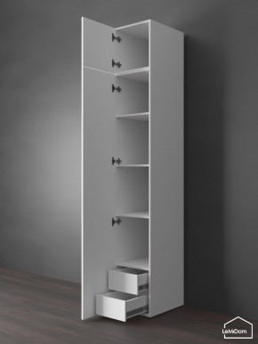 Шкаф с антресолью Linnea MHR-1POA-4 2450х400х510 (Белый-М 11.1.2) в Режи - rezh.mebel24.online | фото 5