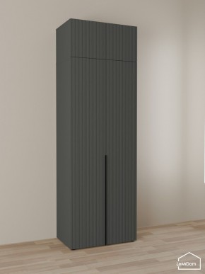 Шкаф с антресолью Linnea MHR-2A-1 2450х800х510 (Графит-М 11.1.25) в Режи - rezh.mebel24.online | фото 1