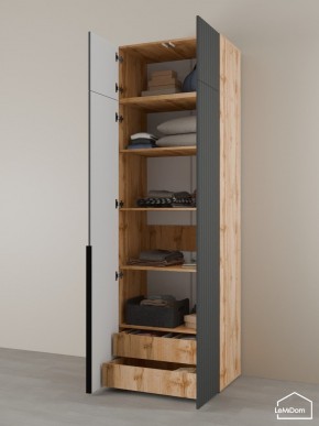Шкаф с антресолью Linnea MHR-2A-4 2450х800х510 (ДВ-М 11.1.25) в Режи - rezh.mebel24.online | фото 5