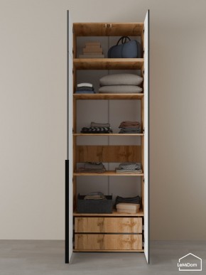 Шкаф с антресолью Linnea MHR-2A-4 2450х800х510 (ДВ-М 11.1.25) в Режи - rezh.mebel24.online | фото 7
