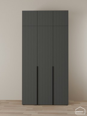 Шкаф с антресолью Linnea MHR-3A-2 2450х1200х510 (Графит-М 11.1.25) в Режи - rezh.mebel24.online | фото 1