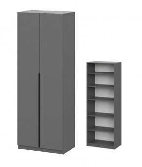 Шкаф ШК-5 + 4 полки (800) Графит в Режи - rezh.mebel24.online | фото 1