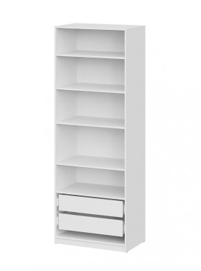 Шкаф ШК-5 + 4 полки + ящики (800) Белый текстурный в Режи - rezh.mebel24.online | фото