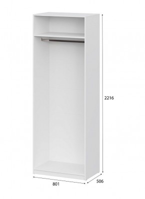 Шкаф ШК-5 (800) Белый текстурный в Режи - rezh.mebel24.online | фото 4