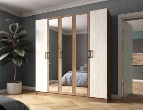 Шкаф Вегас 2000 Дуб крафт табачный/Дуб крафт белый в Режи - rezh.mebel24.online | фото 1