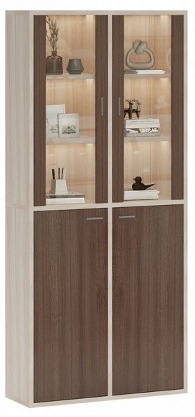 Шкаф-витрина Домино СУ(ш2в2)+2ФС+2ФГ в Режи - rezh.mebel24.online | фото 2