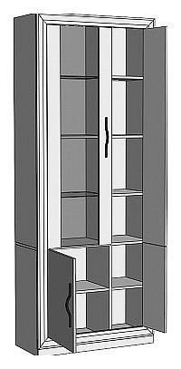 Шкаф-витрина Нобиле ШВтВ-ФСД-ФГК в Режи - rezh.mebel24.online | фото 2