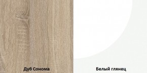 СОФИ Гостиная (модульная) дуб сонома/белый глянец в Режи - rezh.mebel24.online | фото 4
