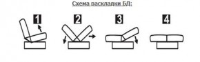 СОФИЯ ЛЮКС Диван БД (пруж.блок) в Режи - rezh.mebel24.online | фото 6