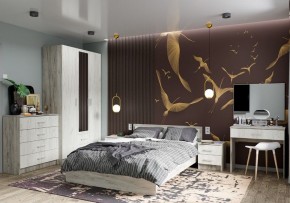 Спальня Гармония Дуб крафт серый/Дуб крафт белый в Режи - rezh.mebel24.online | фото 1