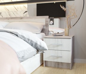 Спальня Гармония Дуб крафт серый/Дуб крафт белый в Режи - rezh.mebel24.online | фото 6