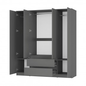 Спальня Симпл (графит) модульная в Режи - rezh.mebel24.online | фото 41