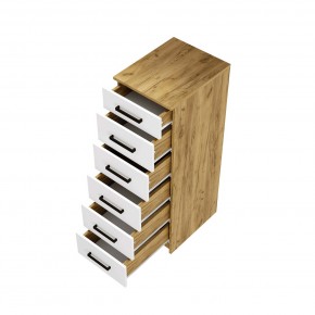 Спальный гарнитур Евро (модульный) Крафт/Белый в Режи - rezh.mebel24.online | фото 13